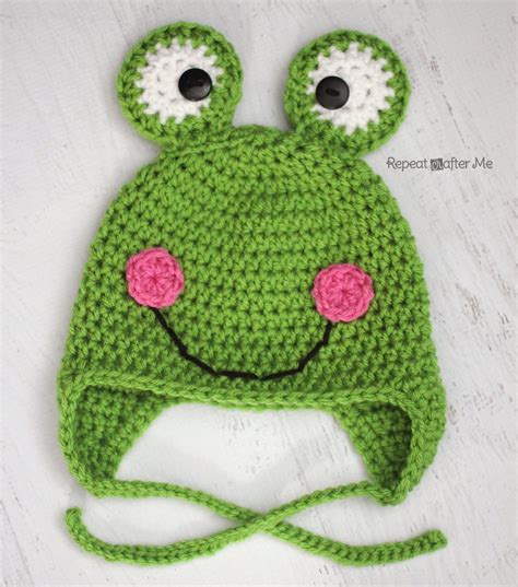 frog bonnet crochet pattern|frog crochet hat pattern free.